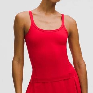NWT lululemon align scoop tank lulu red